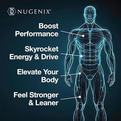 Nugenix Total-T, Free and Total Testosterone Booster Supplement for Men, 90 Count