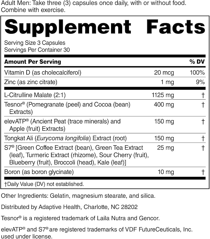 Nugenix Total-T2 - Testosterone Booster and Nitric Oxide Booster for Men